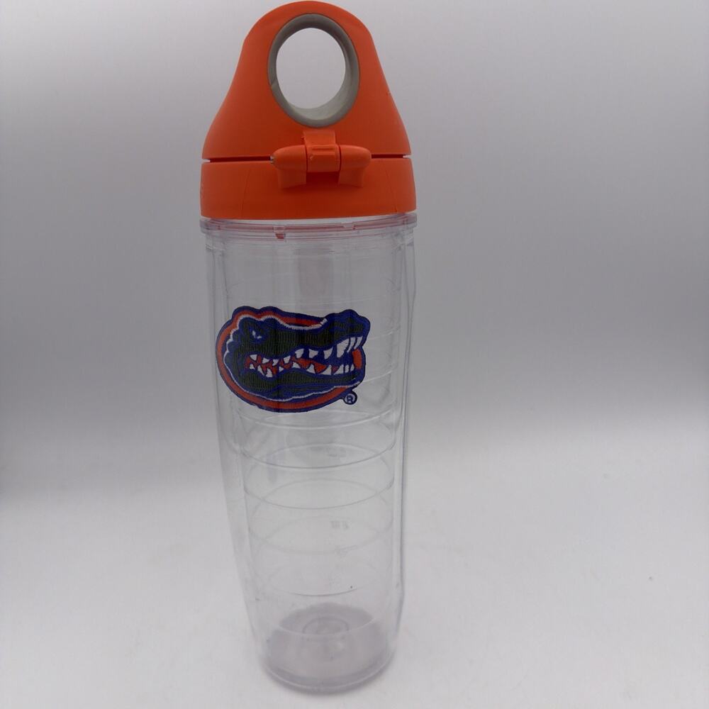 Tervis Tumbler Flip Top Lid 24 oz Water Bottle Traveler Florida Gators UF Logo